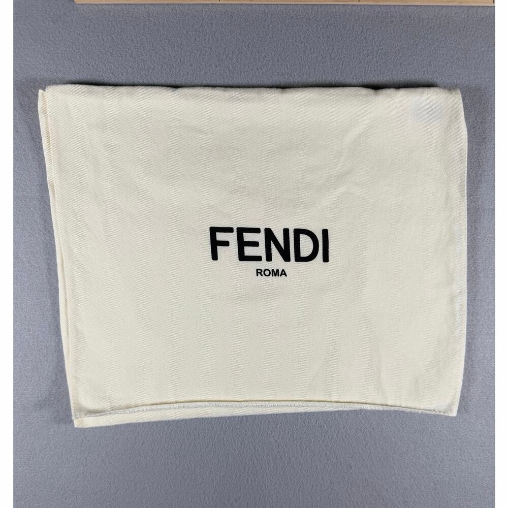 Fendi Roma Ivory Cotton Twill Dust Bag #591